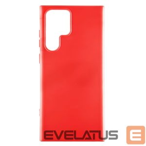 Back panel cover Evelatus Samsung Galaxy S22 Ultra Premium Soft Touch Silicone Case Chinese red
