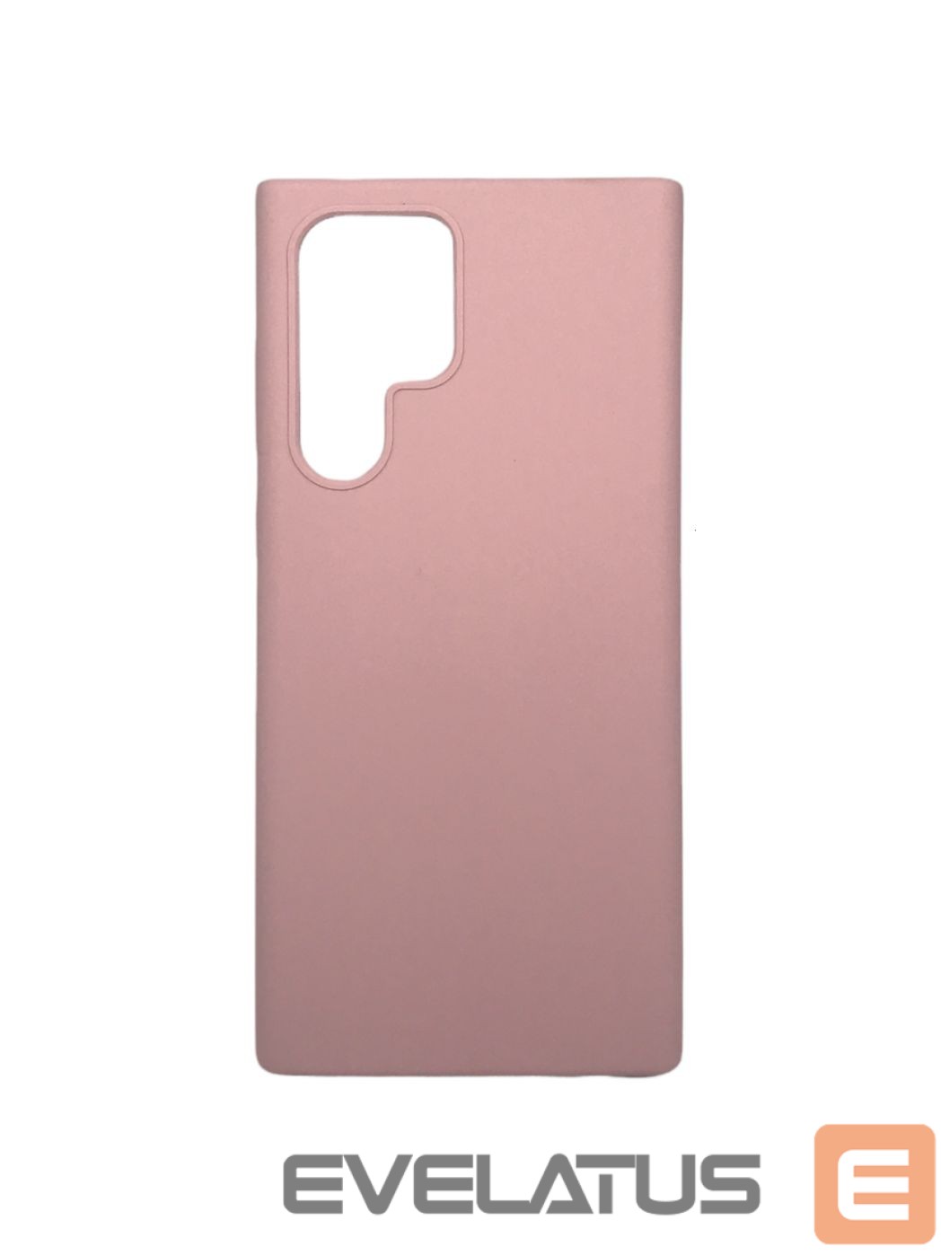 Back panel cover Evelatus Samsung Galaxy S22 Ultra Premium Soft Touch Silicone Case Pink Sand