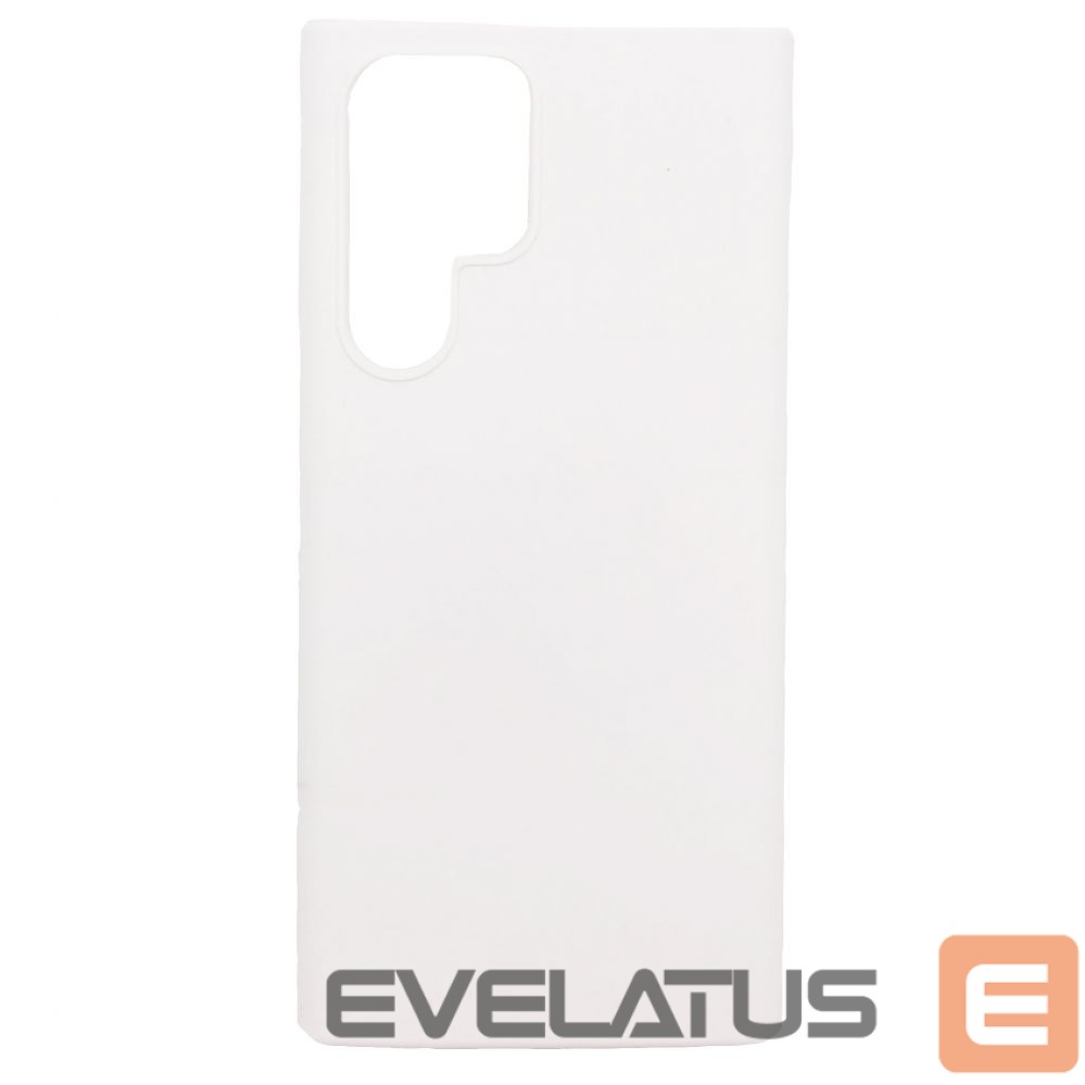Back panel cover Evelatus Samsung Galaxy S22 Ultra Premium Soft Touch Silicone Case White