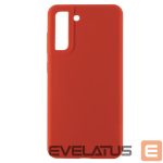 Back panel cover Evelatus Samsung Galaxy S21 FE Premium Soft Touch Silicone Case Chinese red