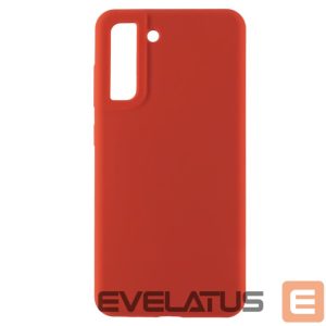 Back panel cover Evelatus Samsung Galaxy S21 FE Premium Soft Touch Silicone Case Chinese red