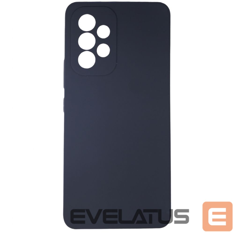 Back panel cover Evelatus Samsung Galaxy A73 5G Premium Soft TouchSilicone Case Navy Blue