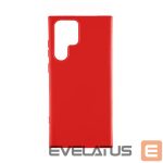 Back panel cover Evelatus Samsung Galaxy S22 Ultra Nano Silicone Case Soft Touch TPU Red