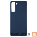 Back panel cover Evelatus Samsung Galaxy S21 FE Nano Silicone Case Soft Touch TPU Blue