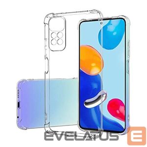 Back panel cover Evelatus Xiaomi Redmi Note 11/11S Military Shockproof Silicone Case TPU Transparent