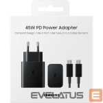 Adapter Samsung  Samsung 45W Power Adapter incl. 5A Cable EP-T4510XBEGEU Black
