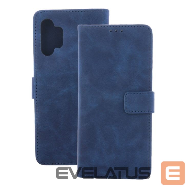 Book case iLike Samsung Galaxy A05s Smart Velvet case Navy Blue