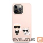 Back panel cover Karl Lagerfeld Apple iPhone 13 Pro Choupette Liquid Silicone Case Pink