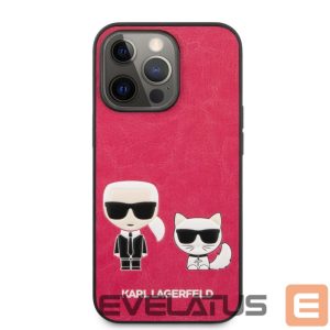Back panel cover Karl Lagerfeld Apple iPhone 13 Pro  Choupette PU Leather Case Fuchsia