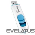 Flash drive ADATA  C008 64 GB, USB 2.0, White/Blue 