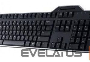 Computer keyboard Dell  KB-813 Smartcard keyboard, Wired, with smart card reader, RU, Black 