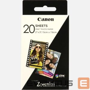 Office supplies Canon  20 sheets ZP-2030 Photo Paper, White, 5 x 7.6 cm