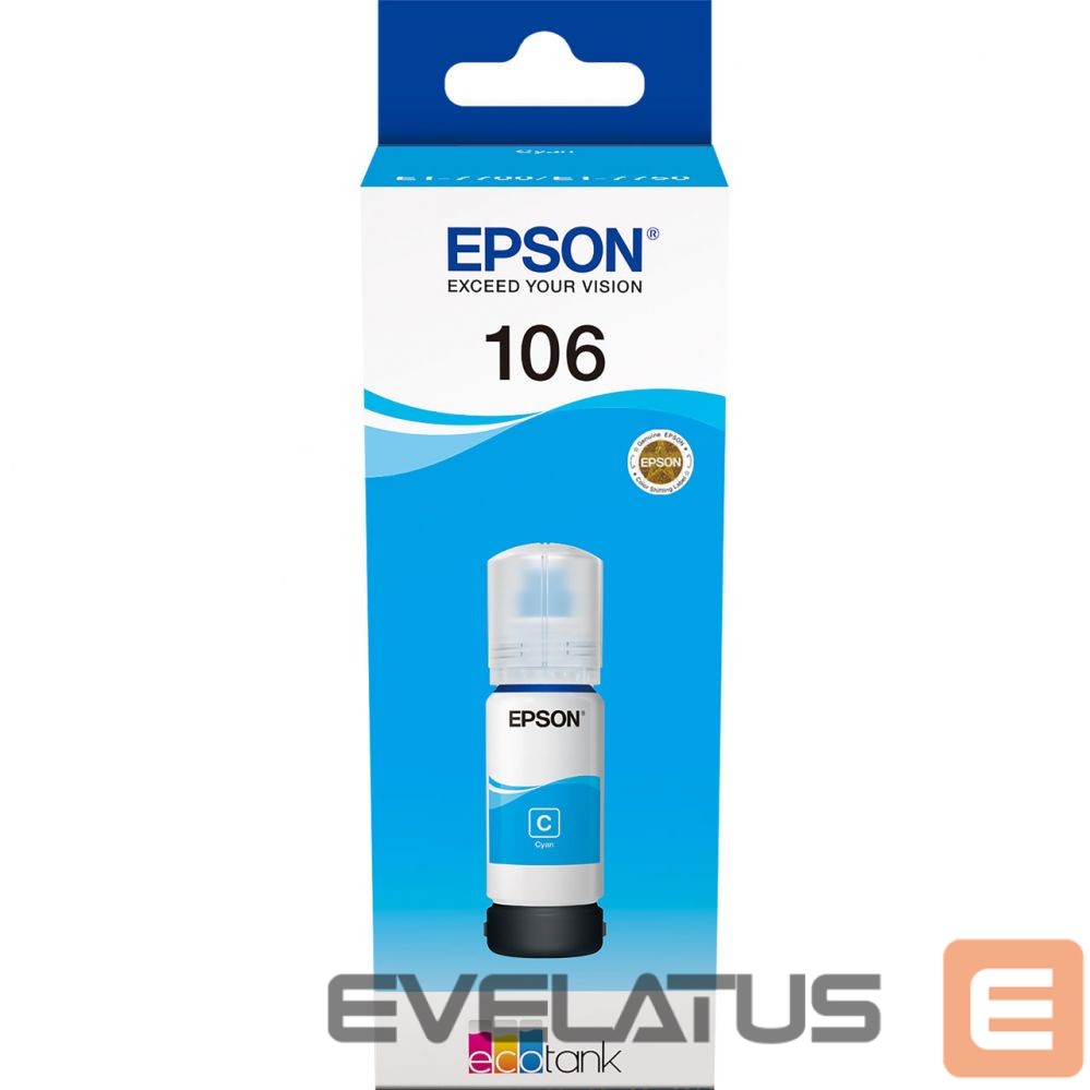 Printer accessories EPSON Ecotank 106 Ink Bottle, Cyan
