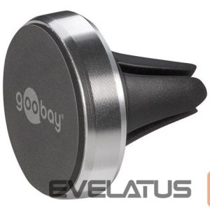 Auto holder Goobay  Magnetic mount Metal Slim Design for smartphones (35mm) 38685  Black/Silver 