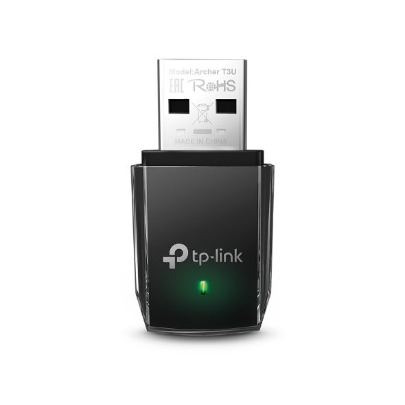 Cable TP-Link MU-MIMO USB 3.0 Adapter Archer T3U 2.4GHz/5GHz, 802.11ac, Internal antenna