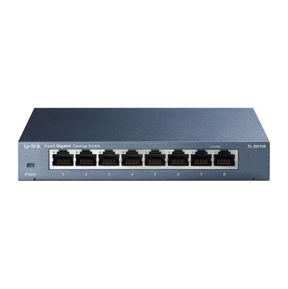 Server - Other Accessories TP-Link Switch TL-SG108 Unmanaged, Desktop, 1 Gbps (RJ-45) ports quantity 8, Power supply type External