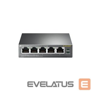 Server - Other Accessories TP-Link  Switch TL-SG1005P Unmanaged, Desktop, 1 Gbps (RJ-45) ports quantity 5, PoE ports quantity 4, Power supply type External 