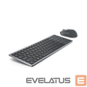 Computer keyboard Dell  Keyboard and Mouse KM7120W Keyboard and Mouse Set, Wireless, Batteries included, US, Titan Gray 