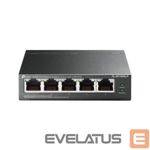 Server - Other Accessories TP-Link  Switch TL-SF1005LP Unmanaged, Desktop, 10/100 Mbps (RJ-45) ports quantity 5, PoE ports quantity 4, Power supply type External 