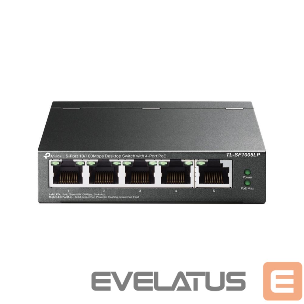 Server - Other Accessories TP-Link Switch TL-SF1005LP Unmanaged, Desktop, 10/100 Mbps (RJ-45) ports quantity 5, PoE ports quantity 4, Power supply type External