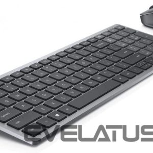 Computer keyboard Dell  KM7120W Keyboard and Mouse Set, Wireless, Batteries included, EN/LT, Titan Gray 