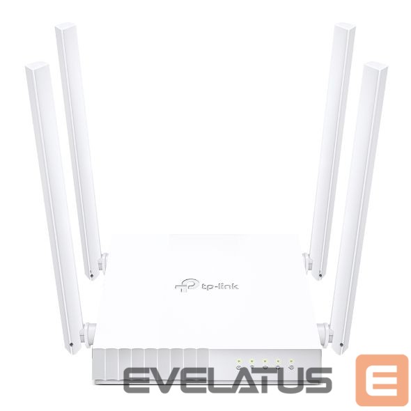 Routers TP-Link Dual Band Router Archer C24 802.11ac, 300+433 Mbit/s, 10/100 Mbit/s, Ethernet LAN (RJ-45) ports 4, MU-MiMO Yes, Antenna type 4xFixed