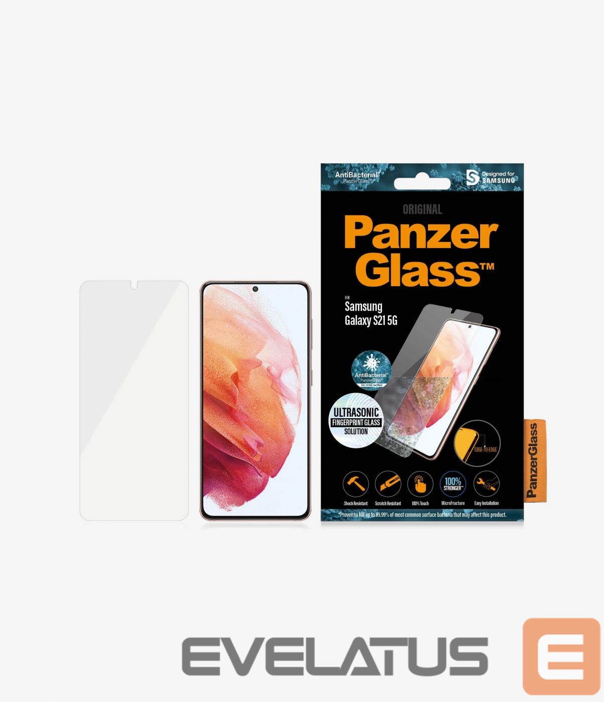 Back panel cover PanzerGlass Samsung, Galaxy S21 5G, Glass, Clear, Case Friendly