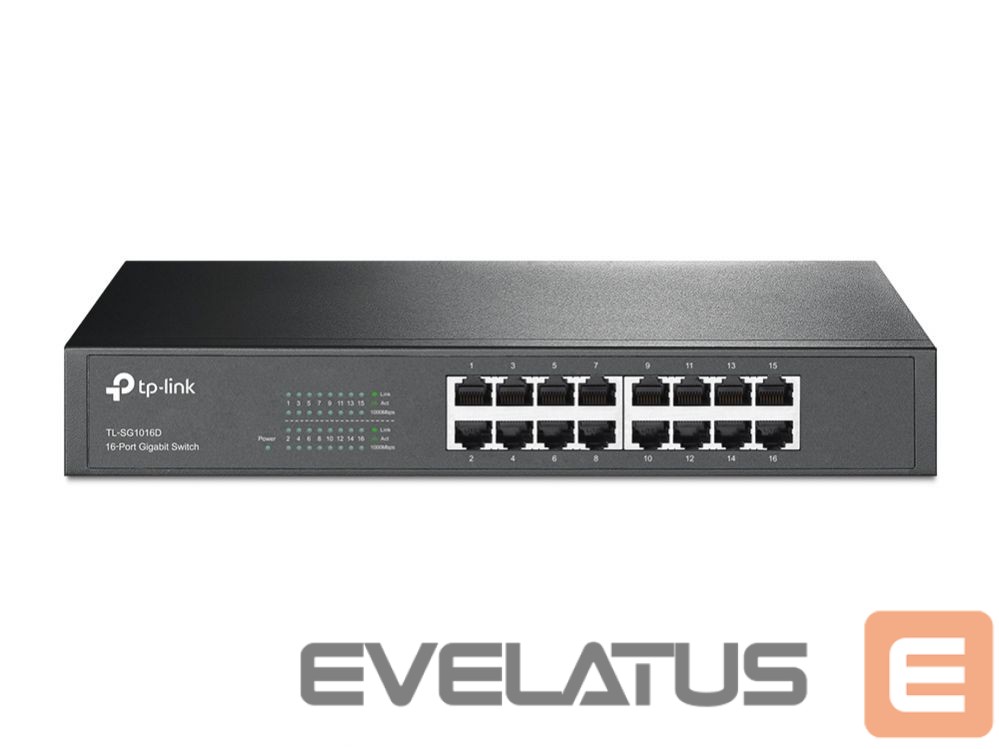 Server - Other Accessories TP-Link Switch TL-SG1016D Unmanaged, Desktop/Rackmountable, 10/100 Mbps (RJ-45) ports quantity 16