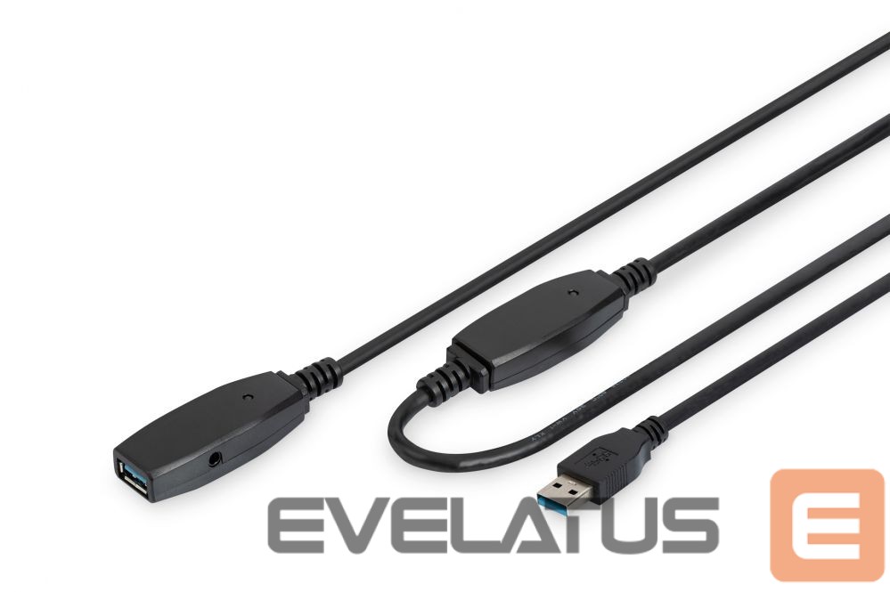 Cable Digitus USB Extension cable DA-73105 USB 3.0, 10 m, Black