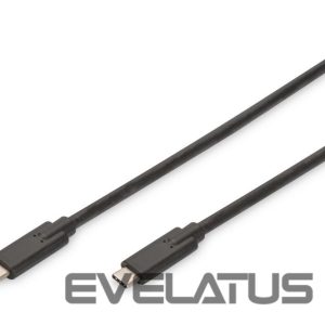 Cable Digitus  USB Type-C Connection Cable AK-300139-010-S USB Male 3.1 Gen 2 (Type C), USB Male 3.1 Gen 2 (Type C), Black, 1 m 