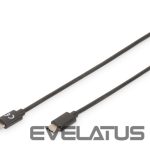 Cable Digitus  USB Type-C Connection Cable AK-300138-030-S USB Male 2.0 (Type C), USB Male 2.0 (Type C), Black, 3 m 