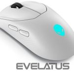 Computer mouse Dell  Mouse Alienware Tri-Mode AW720M 2.4GHz Wireless Gaming Mouse, Lunar light 