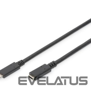 Cable Digitus  USB Type-C Extension Cable AK-300210-020-S USB Male 2.0 (Type C), USB Female 2.0 (Type C), Black, 2 m 