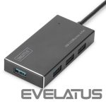 Cable Digitus  USB 3.0 Hub, 4-port Incl. 5V/2A power supply DA-70240-1 
