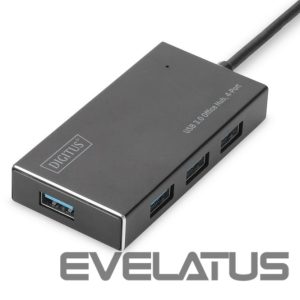 Cable Digitus  USB 3.0 Hub, 4-port Incl. 5V/2A power supply DA-70240-1 