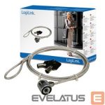 Headphone with microphone Logilink  Notebook Security Lock 1.5 m 