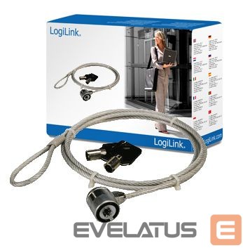 Headphone with microphone Logilink Notebook Security Lock 1.5 m