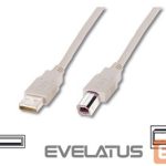Cable Logilink  USB 2.0 connection cable  USB A male, USB B male, 3 m, Black