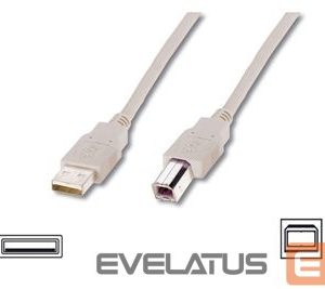 Cable Logilink  USB 2.0 connection cable  USB A male, USB B male, 3 m, Black