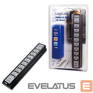 Routers Logilink  USB 2.0 Hub-10 port whit power adapter 