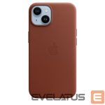 Back panel cover Apple - 14 Leather Case with MagSafe Umber