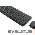 Computer keyboard Logitech  MK235 Keyboard and Mouse Set, Wireless, Mouse included, Batteries included, US, Black, 475 g 