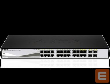 Server - Other Accessories D-link DGS-1210-20, Gigabit Smart Switch with 16 10/100/1000Base-T ports and 4 Gigabit MiniGBIC (SFP) ports, 802.3x Flow Control, 802.3ad Link Aggregation, 802.1Q VLAN, 802.1p Priority Queues, Port mirroring,, Jumbo Frame support, 802.1D STP, ACL, LLDP, Cable Diagnostics, Auto Surveillance VLAN, Auto Voice VLAN,