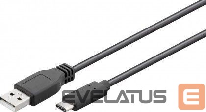 Cable Goobay USB 2.0 cable 1,8 m, Black, USB 2.0 male (type A), USB-C male