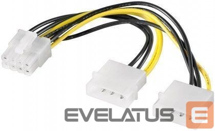 Cable Goobay 93241 Power cable/adapter for PC graphics cards; PCI-E to PCI Express 8-pin, 0.15 m
