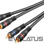 Cable Goobay  50032 Stereo RCA cable 2x RCA, double shielded, 1.5 m 