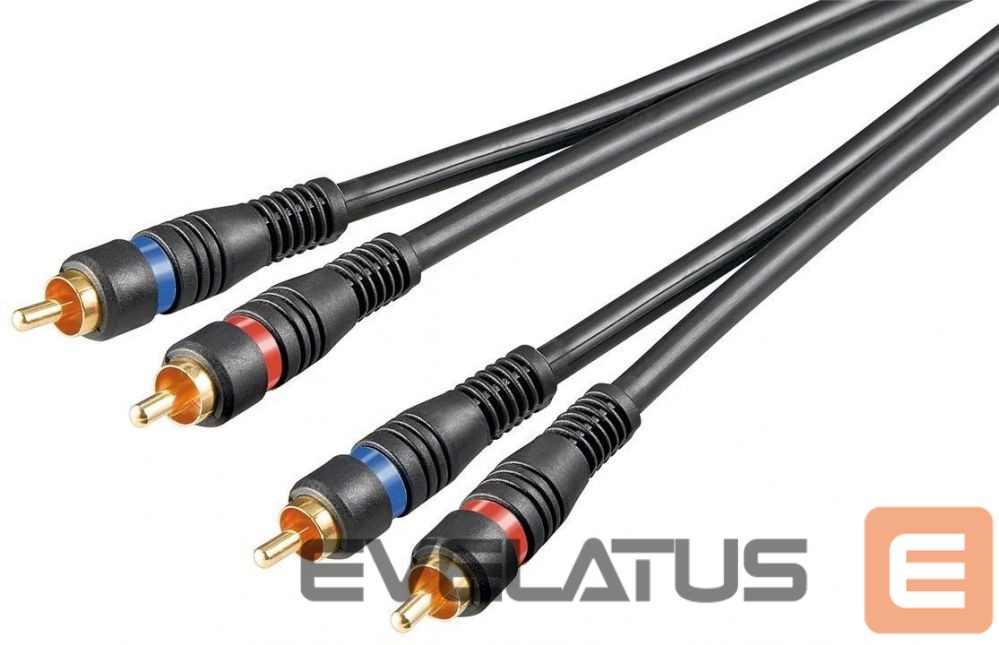 Cable Goobay 50032 Stereo RCA cable 2x RCA, double shielded, 1.5 m