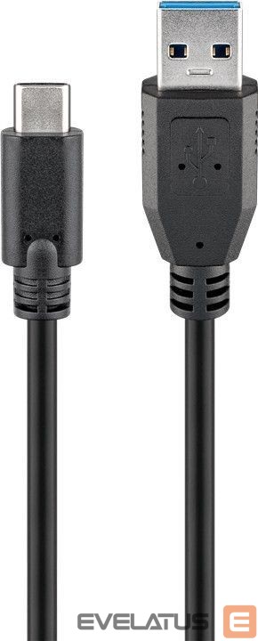 Cable Goobay 71221 USB-C to USB A 3.0 cable, black, 2m