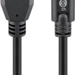 Cable Goobay  Sync & Charge Super Speed USB-C to USB A 3.0 charging cable  67999  Round cable,  USB-C male,  USB 3.0 male (type A), Black, 0.5 m 