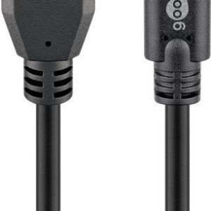 Cable Goobay  Sync & Charge Super Speed USB-C to USB A 3.0 charging cable  67999  Round cable,  USB-C male,  USB 3.0 male (type A), Black, 0.5 m 
